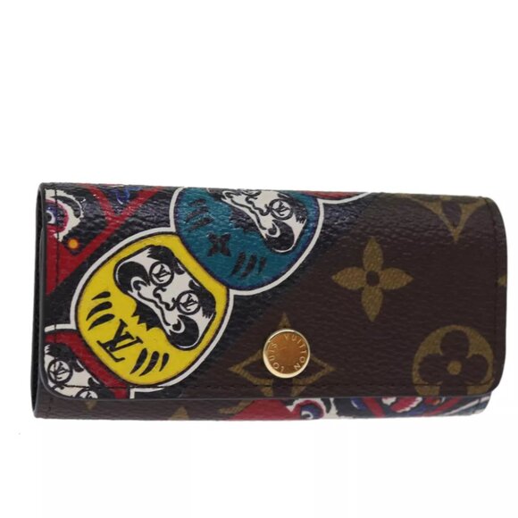 LOUIS VUITTON Monogram Kabuki Daruma Multicles 4 Key Case - Picture 1 of 7